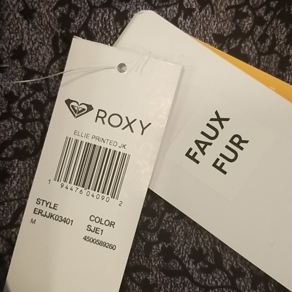 💕ROXY💕 Ellie Waterproof Snow Jacket ~ Grey Print - Picture 16 of 16